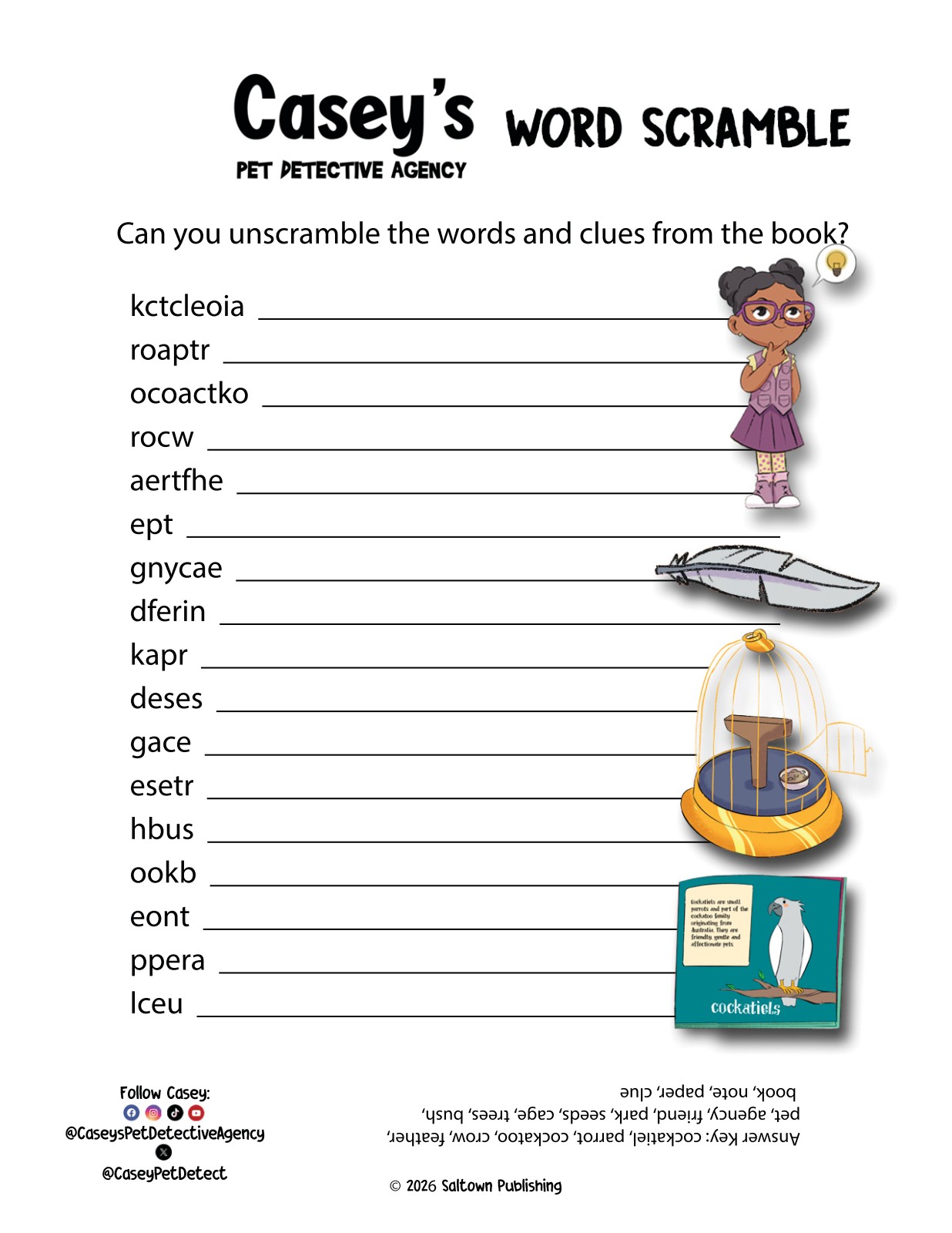 Casey's Word Scramble